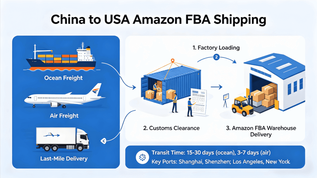 China to USA Amazon FBA Shipping