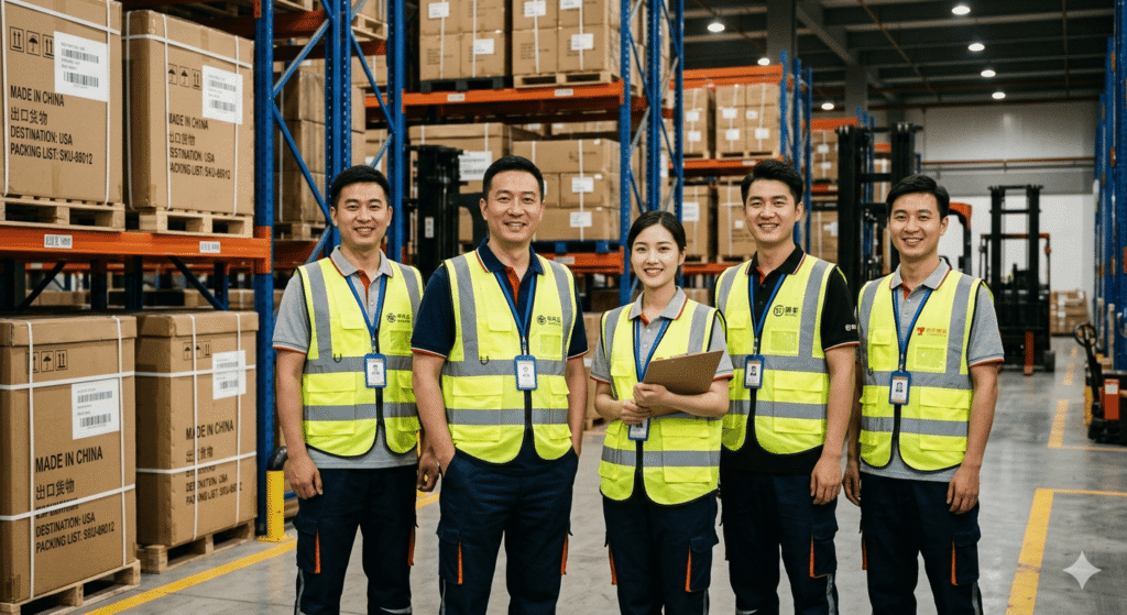 Professional Teamcan logistics team