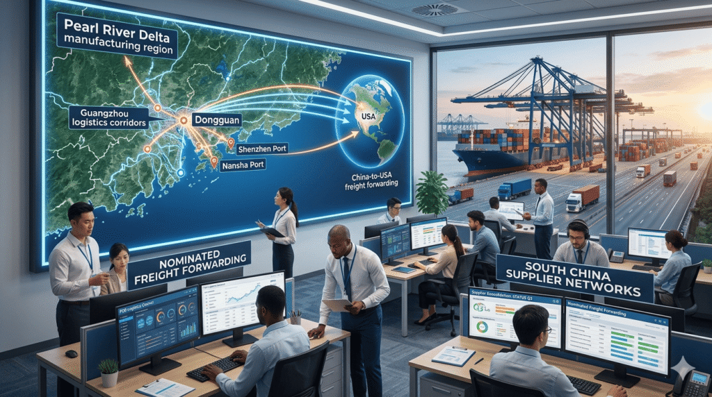 Teamcan logistics Headquartered in Dongguan, Guangdong